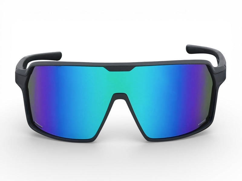 LUCHADOR - MATTE BLACK / AZURE GREEN LENS