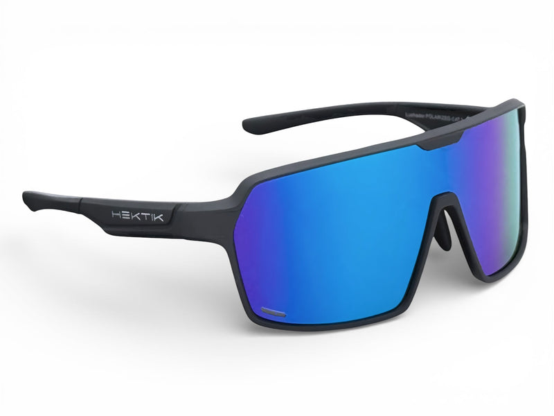 LUCHADOR - MATTE BLACK / AZURE GREEN LENS