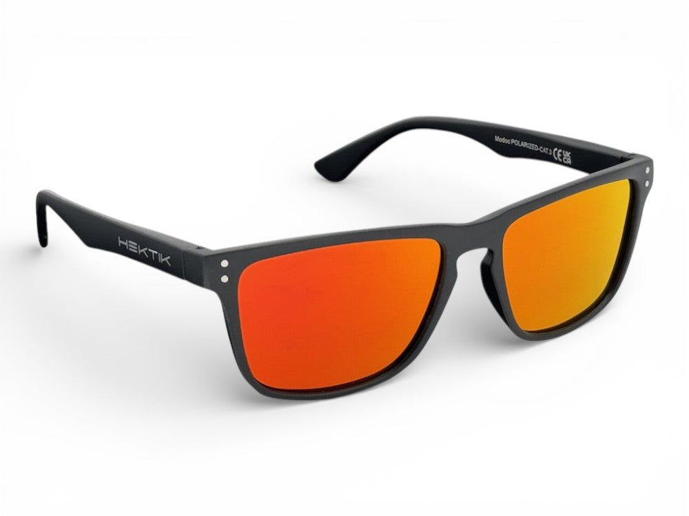 MODOC - MATTE BLACK / WILDFIRE LENS  